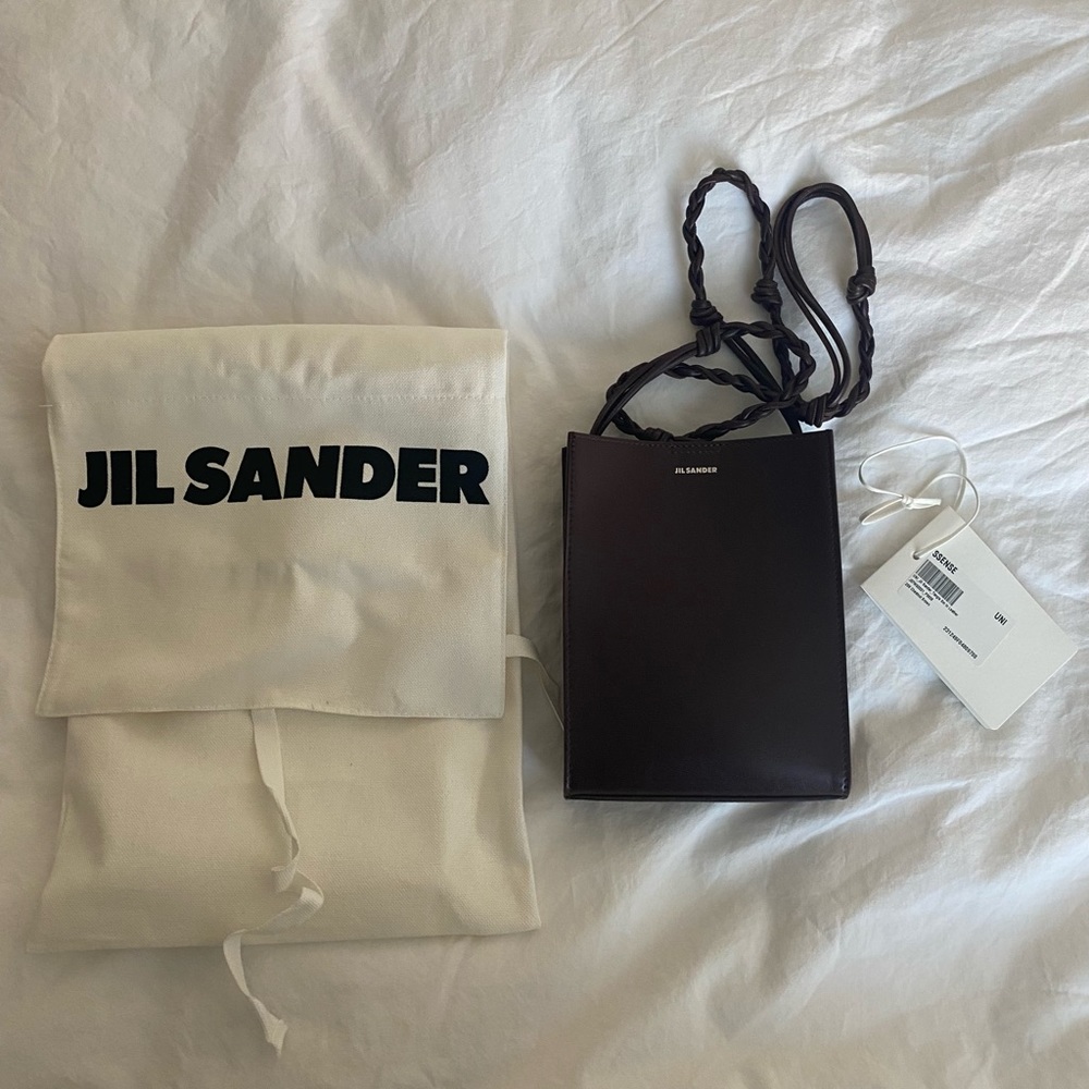NWT Jil Sander Small Tangle Bag in Brown